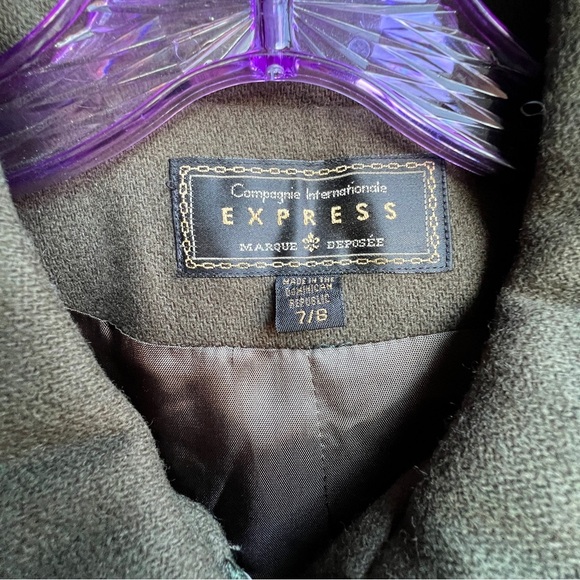 Compagnie Internationale Express 100% wool green vintage zip up collared jacket8 - Picture 7 of 8